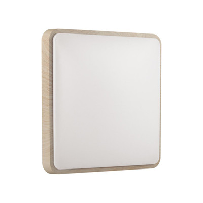 7608/AL PALE SN 172 Светильник пластик/белый//бежевый под дерево LED 18Вт 4000К 290x290 IP43 MERTO