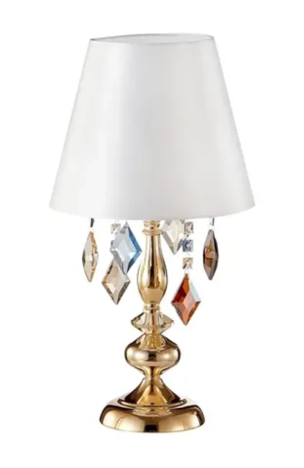 Настольная лампа Crystal Lux MERCEDES LG1 GOLD/COLOR 0951/501