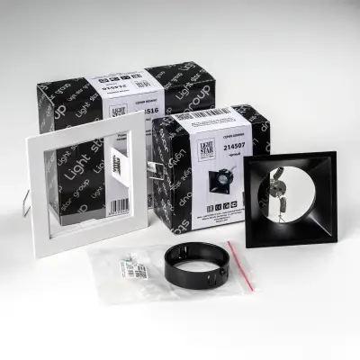 D51607BMOD Светильник DOMINO QUADRO под LED модуль/лампу МR16 (214516+214507+214007)