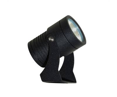 Грунтовый светильник Ласси черный d6  Led 8W (3000K) COB