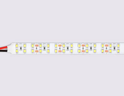 Светодиодная лента двухрядная GS3602 2835 204Led/ 20W m/ 24V IP20 4500K/ 5000*14*1.2mm/ кратность резки 72mm (2 конт.)