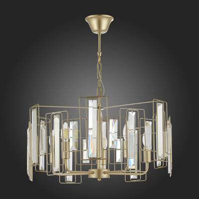 SLE103403-05 Люстра подвесная Шампань/Прозрачный E14 5*40W