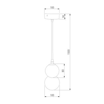Подвесной светильник 50250/1 LED белый, GU10х1