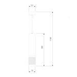 Подвесной светильник DLN108 GU10 белый/серебро, GU10х1