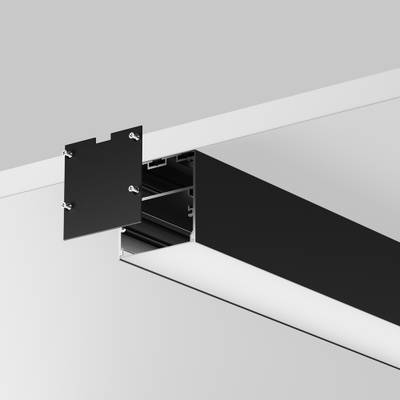 Алюминиевый профиль накладной-подвесной 50x50 (Черный, 3 м), ALM-5050T-B-3M 633009