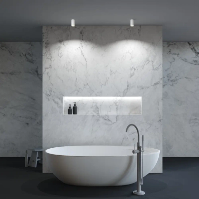 Потолочный светильник Зум / Zoom 1*GU10 10 Вт IP54, C029CL-01-S-W. TM Maytoni
