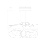 Подвесная люстра Arte Lamp ORACLE A2964SP-75PB, 1хLED