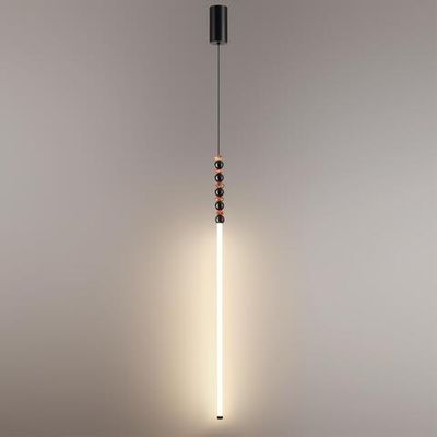 7187/12L HIGHTECH ODL26 Подвесной светильник черный/акрил/агат/металл IP20 LED 12W 3500K 220V MONELLA