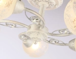 Потолочная люстра TR3062/5 WH/SL/FR белый/серебро/белый матовый E27/5 max 40W D615*245