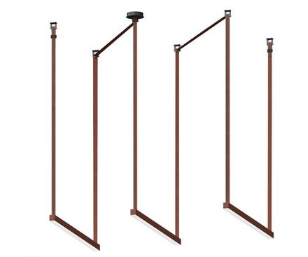 Комплект ременной трековой системы Сатори терракотовый Led 3*15W (4000K)