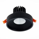 ST751.438.10 Св-к встр. Черный LED 1*10W 3000K 750Lm Ra&gt;90 38° IP20 D100xH75 170-240V