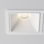 Встраиваемый светильник Альфа / Alfa LED 20 Вт 4000 К 50°, DL043-02-10W4K-SQ-W-1. TM Maytoni