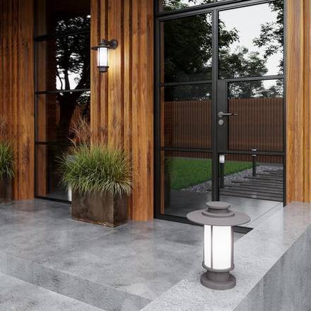 4047/1F NATURE ODL18 749 белый/коричневый Уличный светильник, 80см IP54 E27 18W 220V MITO