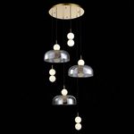 SL6112.203.42 Светильник подвесной ST-Luce Золотистый/Молочно-Белый,Прозрачно-Дымчатый LED 1*42W