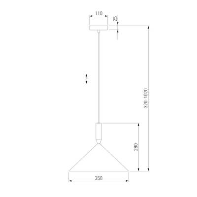 Подвесной светильник 50024/1 белый, E27х1