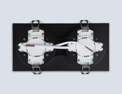 Светильник встраиваемый TN6712/2 BK черный IP44 GX53/2 max 15W 210*105*45