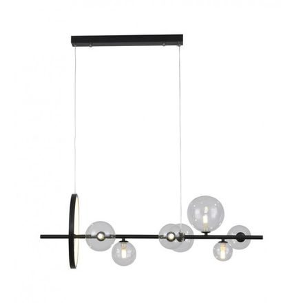 09408-7,19 Люстра Иона черный w90*30 h200 G9 35W+Led 17W (4000K) (Led лампы в комплекте 4000К)