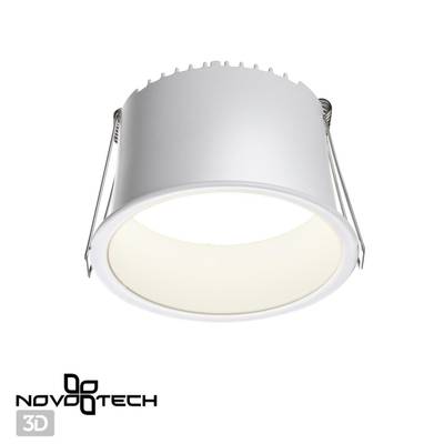358901 SPOT NT22 283 белый Светильник встраиваемый светодиодный IP20 LED 4000К 12W 220V TRAN