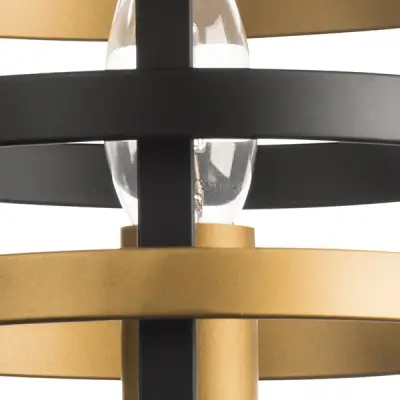 735610 Бра EPSILON 1х40W E14 ЧЕРНЫЙ/ЗОЛОТО Lightstar