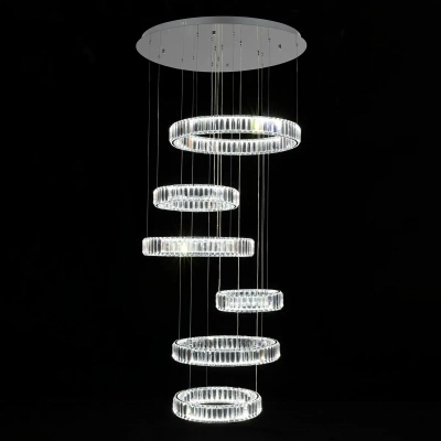 Citilux Чезаре CL338661 LED Люстра хрустальная с пультом Хром