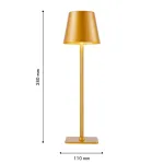 Настольная лампа Pyari 4616-1T, LED*3.5W, 265LM, 4000K, touch dimmer. ТМ F-Promo