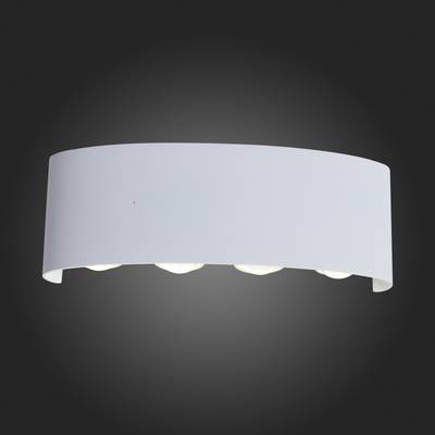 SL089.501.08 Светильник уличный настенный ST-Luce Белый кварцевый LED 8*1W 4000K