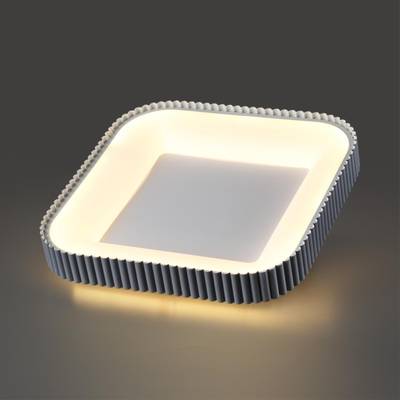 7769/56L AVRA LED SN Светильник металл/белый/серый LED 56Вт+14Вт 3000-6000K 500х500 IP43 пульт ДУ+подсветка SHARMEL
