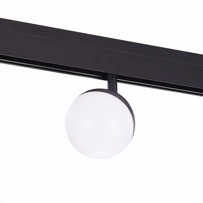 ST358.436.07 Магнитный трековый светильник Черный LED 1*7W 3000K 520Lm Ra>80 120° IP20 L120xW90xH192 48V