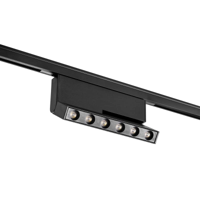 206937 Светильник линейный поворотный 24V д/трека LINEA LED 6W 500LM 30G ЧЕРНЫЙ 3000K