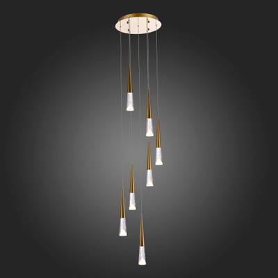 SL6111.203.07 Люстра подвесная ST-Luce Золотистый/Прозрачный LED 7*3W 3000K