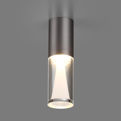 7143/4CL HIGHTECH ODL26 513 светильник темный никель/акрилл/металл IP20 LED 4W 280Лм 3000K 180° 220V DEFANCE