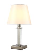 Настольная лампа Crystal Lux NICOLAS LG1 NICKEL/WHITE 3400/501
