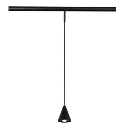 ST689.436.05 Магнитный трековый светильник Черный LED 1*5W 3000K Lm Ra>90 40° IP20 D80xH98 24V