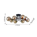 Потолочный светильник Modestus 2344-8U, 8*E14*40W. ТМ F-Promo