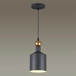 4085/1 PENDANT ODL19 495 темн.серый/золотой Подвес Е27 1*40W 220V BOLLI