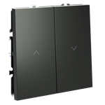 VLS020706 Выключатель встраиваемый VOLTUM S70 для жалюзи 10А, (титан). (ТМ Maytoni)