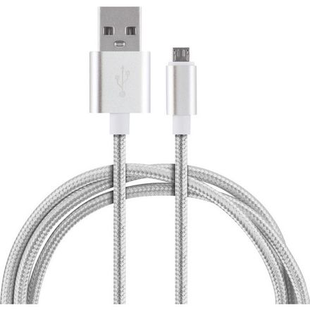 Кабель Energy ET-01 USB/MicroUSB, цвет - серебро