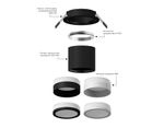 Корпус светильника накладной для насадок D60mm C6302 SBK черный песок D60*H60mm MR16 GU5.3