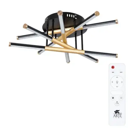Потолочная люстра Arte Lamp FERNANDO A2199PL-5BK, 1хLED