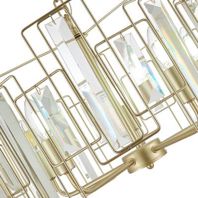 SLE103403-05 Люстра подвесная Шампань/Прозрачный E14 5*40W