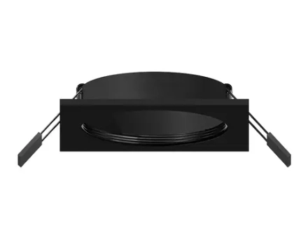 Корпус светильника встраиваемый для насадок D70mm C7632 SBK черный песок 92*92*H25mm MR16 GU5.3