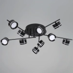10590-0.3-10 Black светильник потолочный Reluce, GX53х10