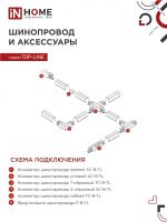 Светильник светодиодный трековый TOP-LINE LTR-02R-TL 20Вт 4000К IP40 2000лм 345мм 24град. линейный поворотн. черн. IN HOME 4690612045757