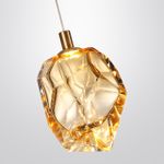 7111/4LB L-VISION ODL25 Подвесной светильник  бронзовый/янтарное стекло/металл IP20 LED 4W 300Лм 3000K 200° 220V GEMME