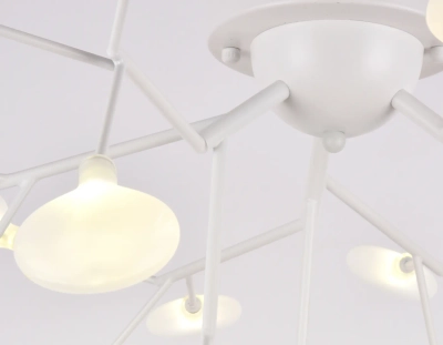 Потолочная люстра TR3011/27 WH/FR белый/матовый G4*27 max 20W D730*430 (лампы LED G4 1.5W 4200K в комплекте)