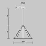 Подвесной светильник Felt Acoustic FR5479PL-01GR, E27х1. TM Maytoni