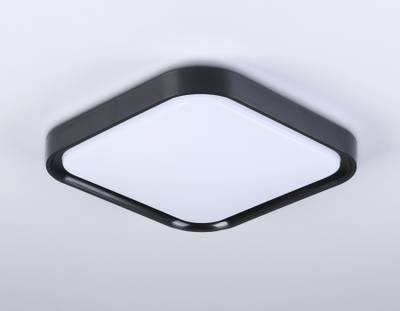 Потолочный светодиодный светильникFZ1262 BK черный 18W 5000K 250*250*60 (Без ПДУ)