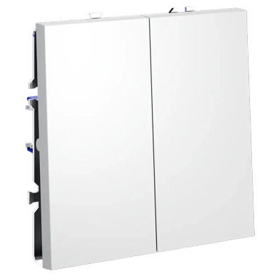 VLS020102 Выключатель встраиваемый VOLTUM S70 двухклавишный 10А, (белый матовый). (ТМ Maytoni)