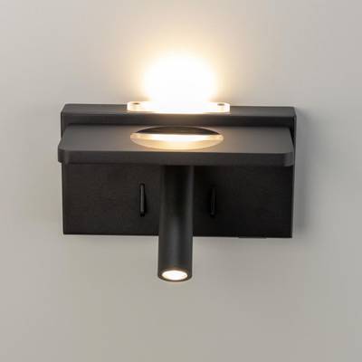 Citilux Декарт CL704371 LED USB QI Светильник поворотный Чёрный