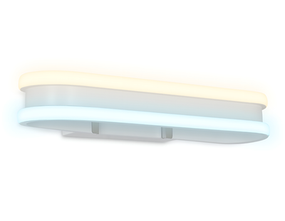 Настенный светодиодный светильник FL161 WH белый LED 3000K/6400K 26W 400*60*130